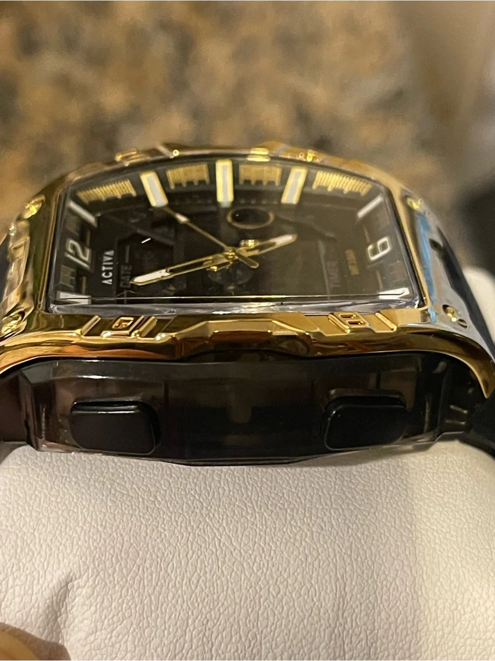 Actival Venzis X Invicta Digital Men's Watch - 50mm. Black & Gold